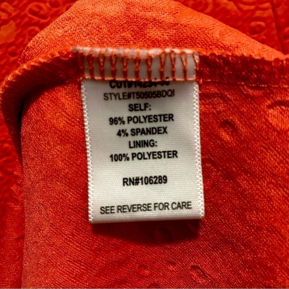 Trixxi Girl Coral Fit & Flare Dress | Girls Size 8 | Party Holiday - Picture 7 of 7